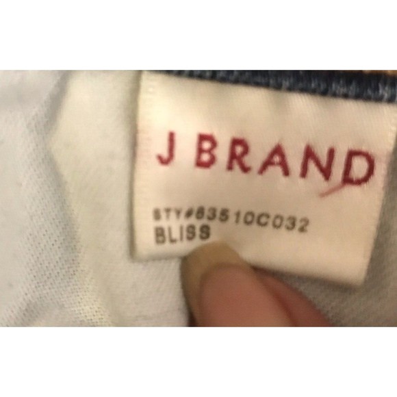 J Brand Bliss Ankle Zip Medium Wash Denim Blue Jeans Skinny Pants Mid Rise Sz 25 - Picture 8 of 9